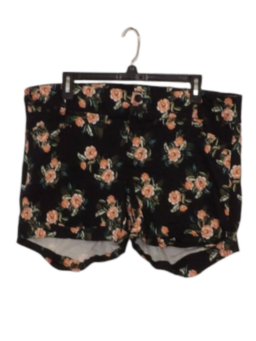 Torrid Black Pink Floral Shorts Size 18